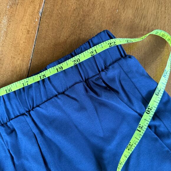 Halara High Waisted Drawstring 3" Shorts Sz 4X Night Blue Pockets Casual Stretch - Picture 12 of 12